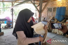 Piring pelepah pinang dipesan untuk HUT Tanjungjabung Timur