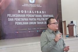 KPU Tapteng sosialisasi pendaftaran parpol peserta Pemilu 2024