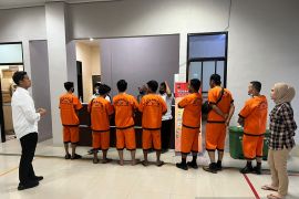 Ditreskrimsus Polda Babel tahan 7 tersangka kasus korupsi pembiayaan Al-Murabahah BPRS cabang Toboali