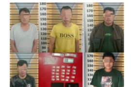 5 pria ditangkap Satnarkoba Polres Tebing Tinggi terkait narkotika