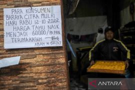 Kenaikan harga tempe dan tahu di Bandung