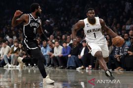 Laga NBA: Pelicans hancurkan Nets 130-108