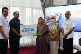 BPJS Ketenagakerjaan Jambi serahkan santunan jaminan kematian ke ahli waris dosen UNJA