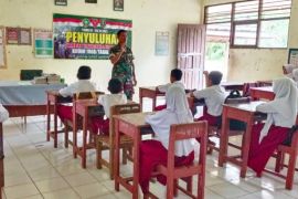 Satgas TMMD berikan wawasan kebangsaan siswa Pamarangan Raya