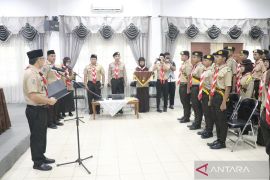 Wabup lantik 39 Pramuka Garuda Kwarcab HSS