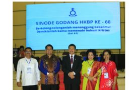 Bupati Samosir hadiri pembukaan Sinode Godang HKBP Ke-66