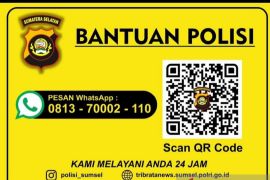 Polda Sumsel  meluncurkan nomor bantuan polisi melalui WhatsApp