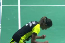 Ganda putri Malaysia Tan/Thinaah ke semifinal tekuk Jepang