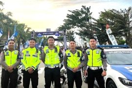 Pengamanan Ditlantas Polda pada Kaltara Begimpor 2022