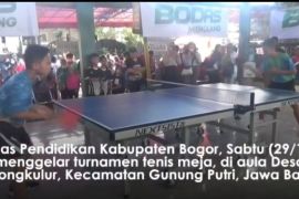 Cari bibit atlet, Disdik Bogor gelar turnamen tenis meja pelajar