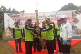 Disporapar: pelaksanaan kirab api obor Porprov selama tiga hari