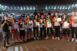Kota Medan juara umum Muaythai Porprov Sumut 2022