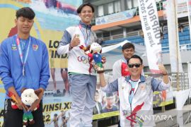 Kabupaten Bekasi  sukses rebut emas terakhir loncat indah Porprov Jabar