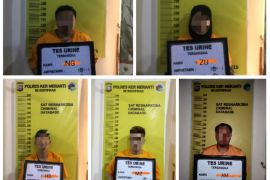 Polisi Meranti ringkus pengedar sabu di kantor parpol