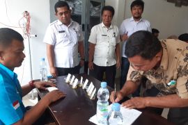 Dinas PMD Palas gelar tes urine bebas narkoba Bacakades