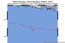 Gempa dangkal magnitudo 5 guncang Jember