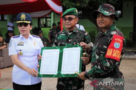 Danrem 121/Abw-Pemkot Singkawang tingkatkan sinergi dalam program TMMD