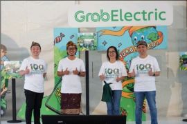 GrabElectric tempuh 100 juta kilometer, 'Kelilingi Dunia' lebih dari 2.700 kali