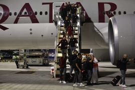 Timnas sepak bola Qatar dan Korea Selatan tiba di Doha