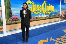 Iqbaal Ramadhan hadiri penayangan "Glass Onion: A Knives Out Mystery"