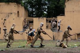 Pemuda-pemudi Bulak konvoi Joeang dan drama kolosal di Surabaya