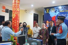 Kakanwil Kemenkumham Sumsel sambut kunjungan Komite I DPD RI di Kantor Imigrasi Palembang
