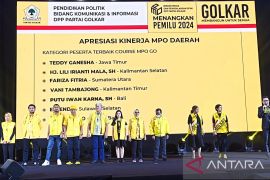 MPO Golkar Kalsel masuk terbaik pelatihan kekuatan "branding" parpol