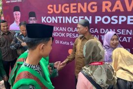 Bupati Mashuri semangati santri Merangin di Pospenas Solo