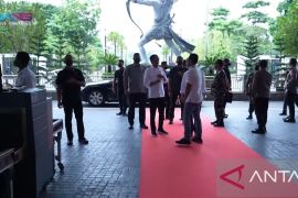 Presiden Jokowi tiba di Stadion GBK hadiri Nusantara Bersatu