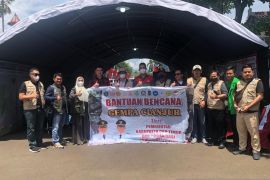Bantuan logistik korban gempa dari OKU Timur tiba di Cianjur