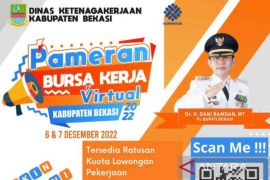Disnaker Kabupaten Bekasi gelar bursa kerja secara virtual
