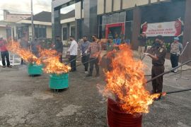 55 kilogram lebih ganja dimusnahkan di Polres Aceh Tengah