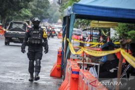 Kondisi Polsek Astana Anyar usai ledakan