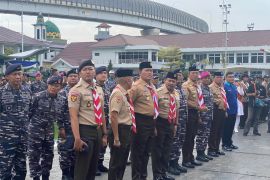 Kasal lepas pelayaran Pramuka Saka Bahari ke Kepulauan Seribu