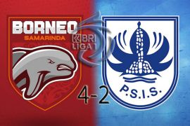 Drama enam gol warnai kemenangan Borneo FC atas PSIS Semarang