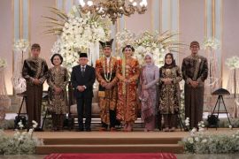 Wapres Ma'ruf hadiri resepsi pernikahan Kaesang-Erina di Solo