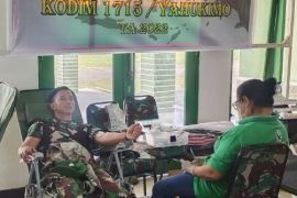 Kodim 1715 Yahukimo gelar donor darah Hari Juang TNI AD