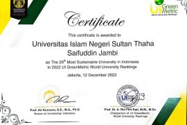 UIN STS Jambi kalahkan 55 kampus top dunia versi UI GreenMetric 2022