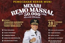 Minggu depan, 50.000 pelajar menari remo massal di Surabaya