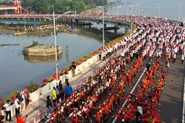 Puluhan ribu warga Surabaya sukseskan tari remo masuk rekor Muri