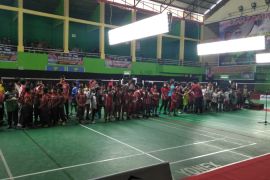 Ribuan peserta mengikuti Kejurnas bulu tangkis Adhiguna Maharewa 2022