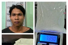 Polres Langkat tangkap Hendra Sebayang bersama 73,90 gram sabu