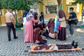 Forum PRB Aceh simulasi evakuasi gempa dan tsunami kepada pelajar