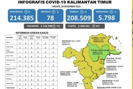 Satu wilayah di Kaltim  berstatus zona hijau COVID-19