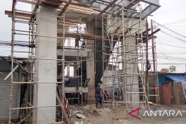 Pekerjaan konstruksi jembatan layang Stasiun Bojonggede capai 90 persen