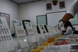 Pemeriksaan narkoba pada masinis di Madiun