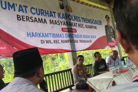 Isu pertambangan emas warnai "Jumat Curhat" Polres Trenggalek