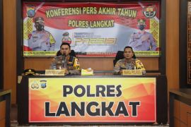 Kapolres Langkat sampaikan capaian penanganan kasus tahun 2022