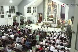 Ibadah malam Natal di Bandarlampung berjalan hikmat