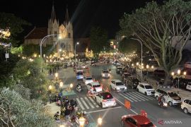 Kawasan Kayutangan jadi tempat favorit warga Malang rayakan Tahun Baru